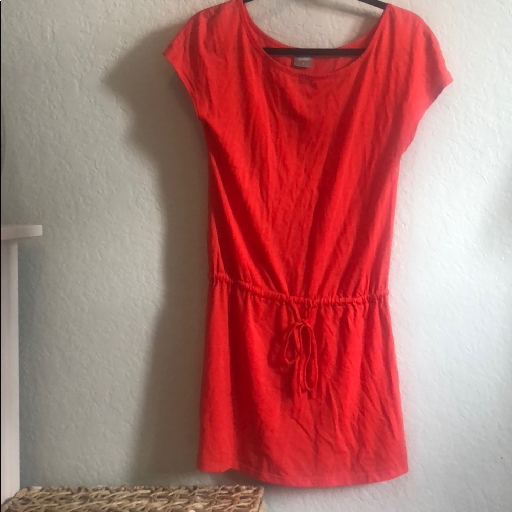 Red shirt dress by Bobi Small